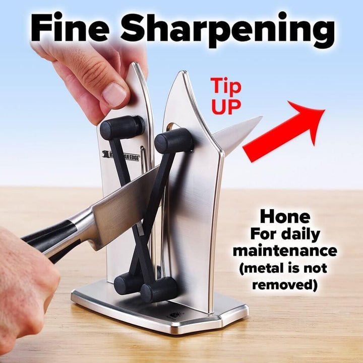 Manual Tungsten Carbide Knife Sharpener for Straight and Serrated Blades