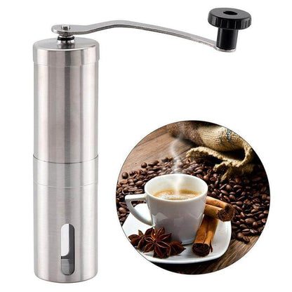 Manual Wooden Coffee Grinder Antique Hand Crank Mill