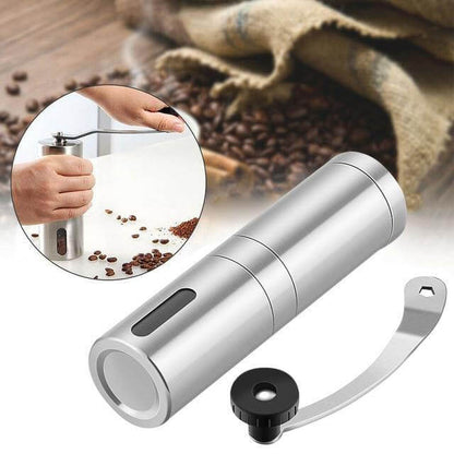 Manual Wooden Coffee Grinder Antique Hand Crank Mill