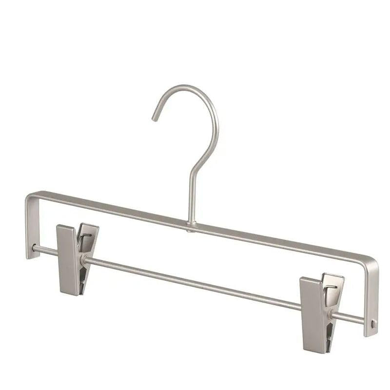 Matte Non Slip Trouser Hangers with Dual Clips Set of 5
