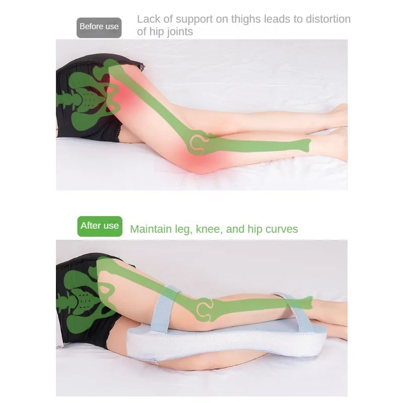 Memory Foam Leg Pillow for Side Sleepers Multi Position Knee Support Cushion