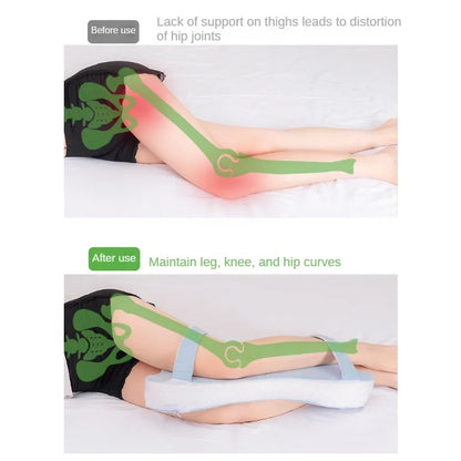 Memory Foam Leg Pillow for Side Sleepers Multi Position Knee Support Cushion