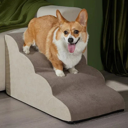 Memory Foam Pet Stairs for Dogs and Cats