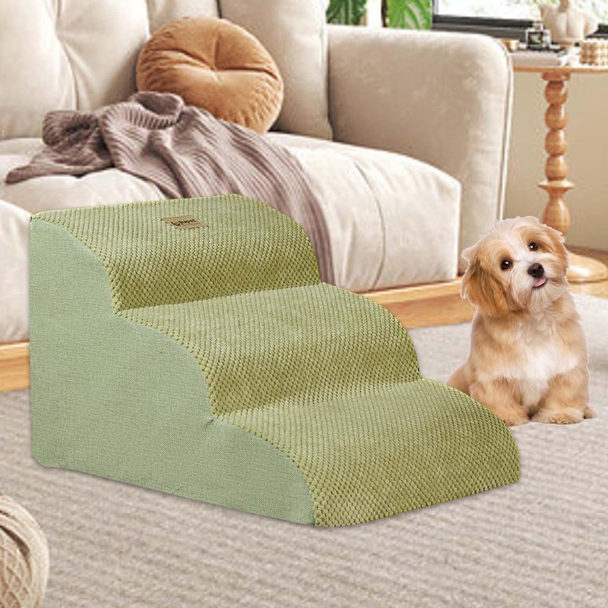 Memory Foam Pet Stairs for Dogs and Cats