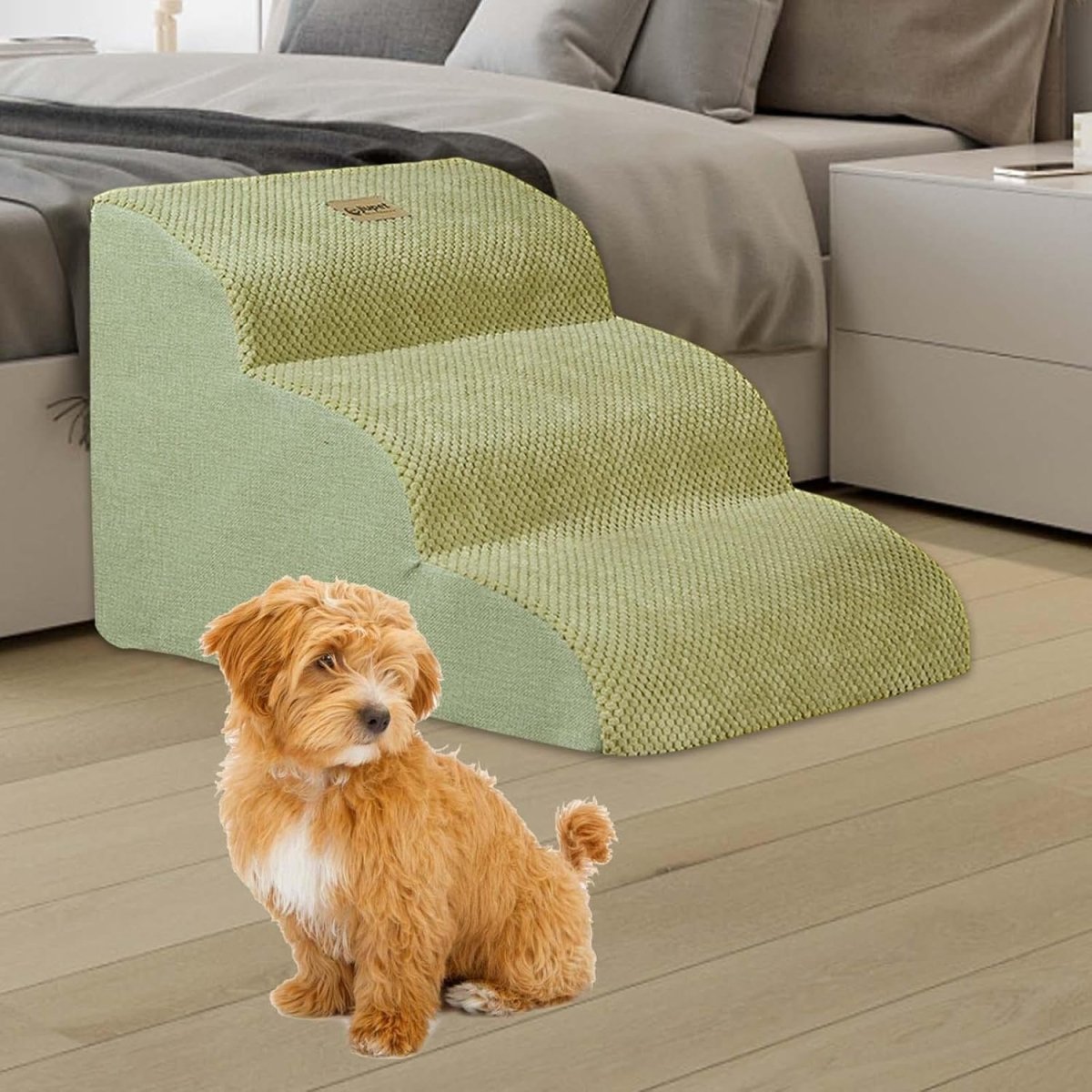 Memory Foam Pet Stairs for Dogs and Cats