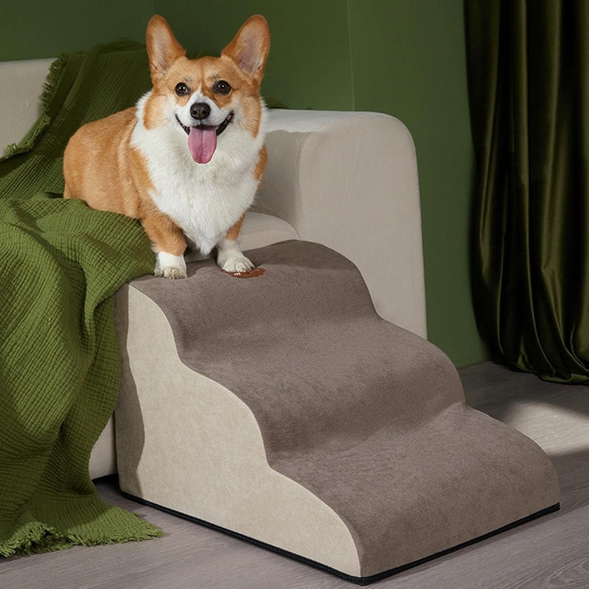Memory Foam Pet Stairs for Dogs and Cats