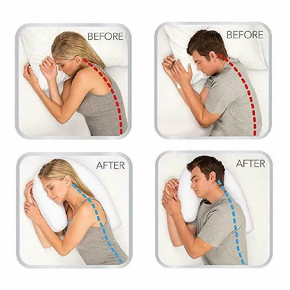 Memory Foam Side Sleeper Pillow with Ear Comfort Cutout