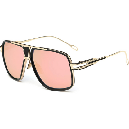 Men Aviator Sunglasses UV Protection Alloy Frame Protective Case