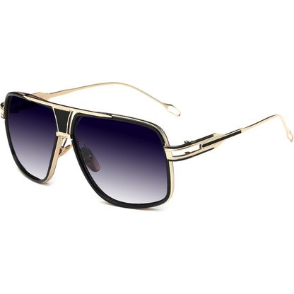 Men Aviator Sunglasses UV Protection Alloy Frame Protective Case