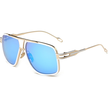 Men Aviator Sunglasses UV Protection Alloy Frame Protective Case