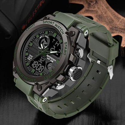 Men's Analog Digital Military Sports Watch Waterproof