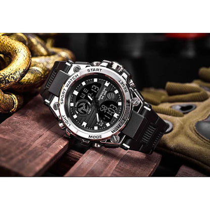Men's Analog Digital Military Sports Watch Waterproof