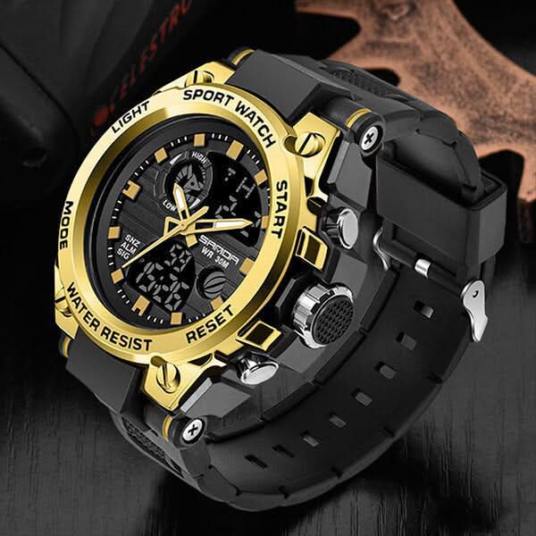 Men's Analog Digital Military Sports Watch Waterproof
