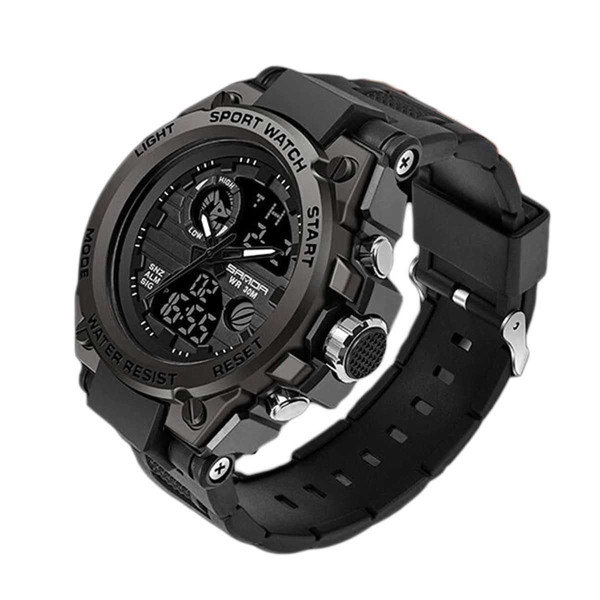 Men's Analog Digital Military Sports Watch Waterproof