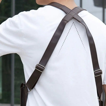 Men's Anti Theft Crossbody Shoulder Bag with Multi Pocket Storage