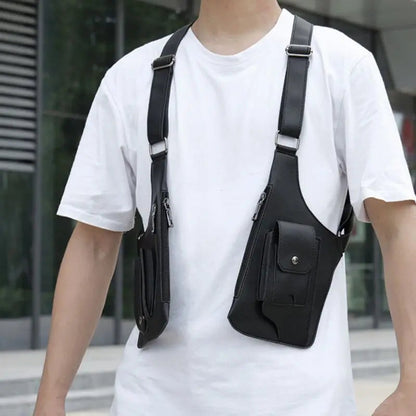 Men's Anti Theft Crossbody Shoulder Bag with Multi Pocket Storage