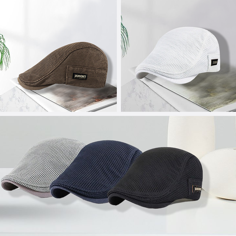 Men's Breathable Mesh Sun Hat with Adjustable Fit