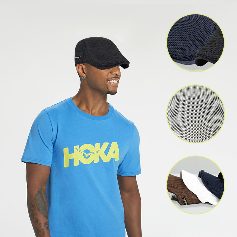 Men's Breathable Mesh Sun Hat with Adjustable Fit