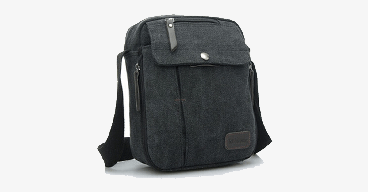 Men's Canvas Crossbody Shoulder Bag