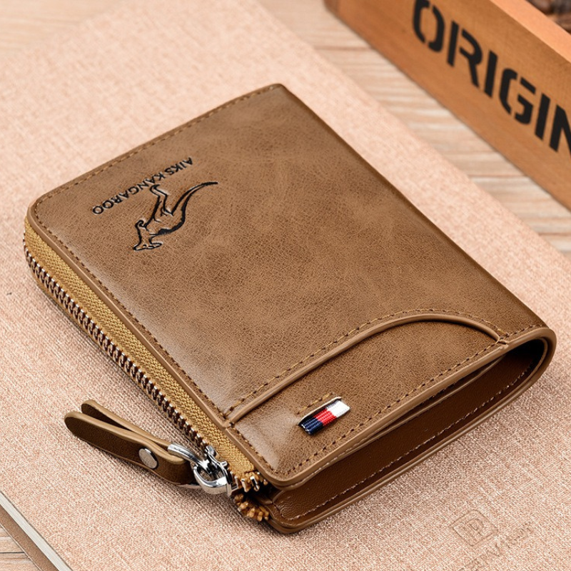 Men's Genuine Leather RFID Blocking Wallet with Card Holder