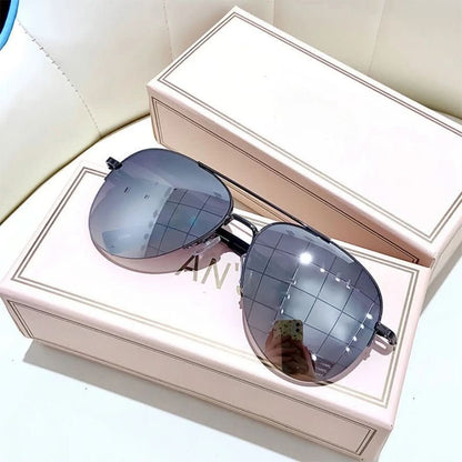 Men's Gradient Lens Pilot Sunglasses UV400
