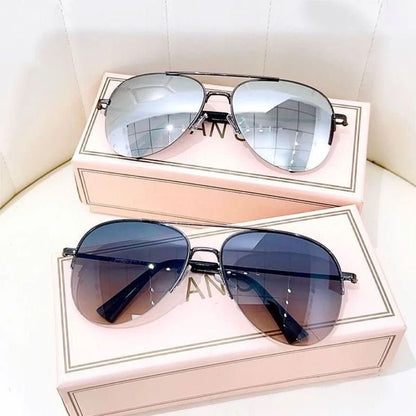 Men's Gradient Lens Pilot Sunglasses UV400