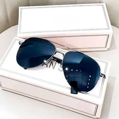 Men's Gradient Lens Pilot Sunglasses UV400
