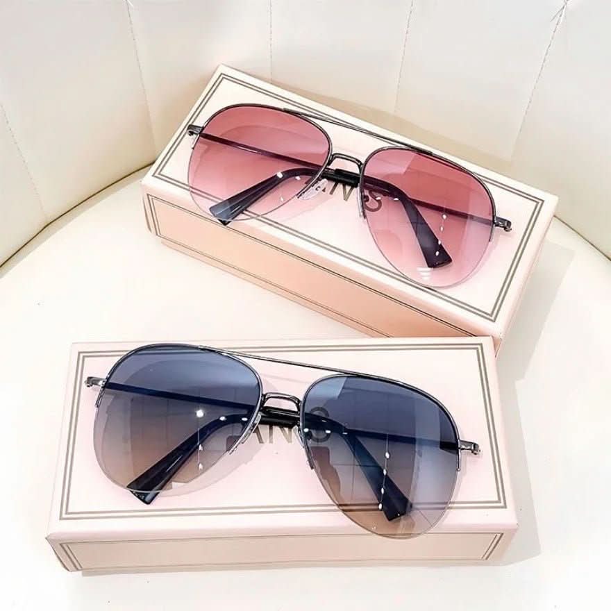 Men's Gradient Lens Pilot Sunglasses UV400