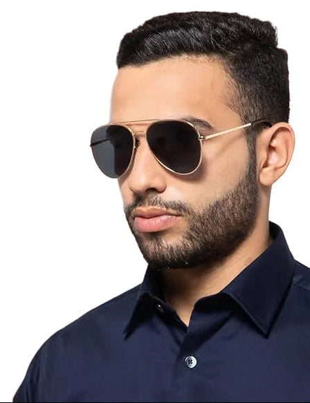 Men's Gradient Lens Pilot Sunglasses UV400