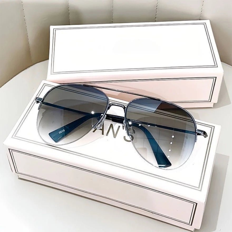 Men’s Gradient Pilot Sunglasses with UV400 Protection