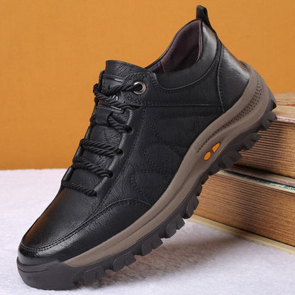 Men's Leather Comfort Shoes Arch Support Slip On