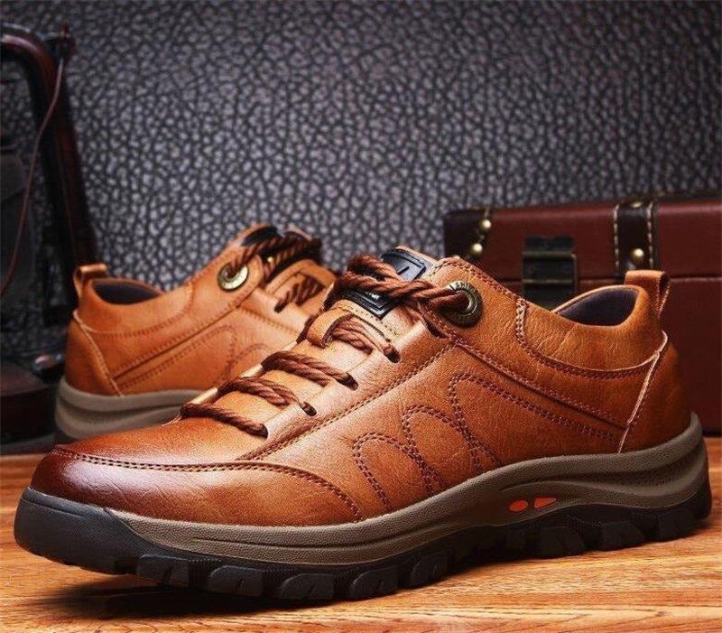 Men's Leather Comfort Shoes Arch Support Slip On