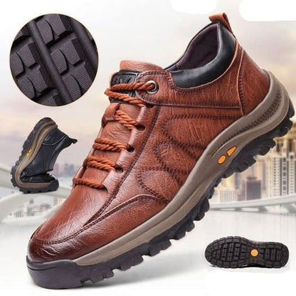 Men's Leather Comfort Shoes Arch Support Slip On