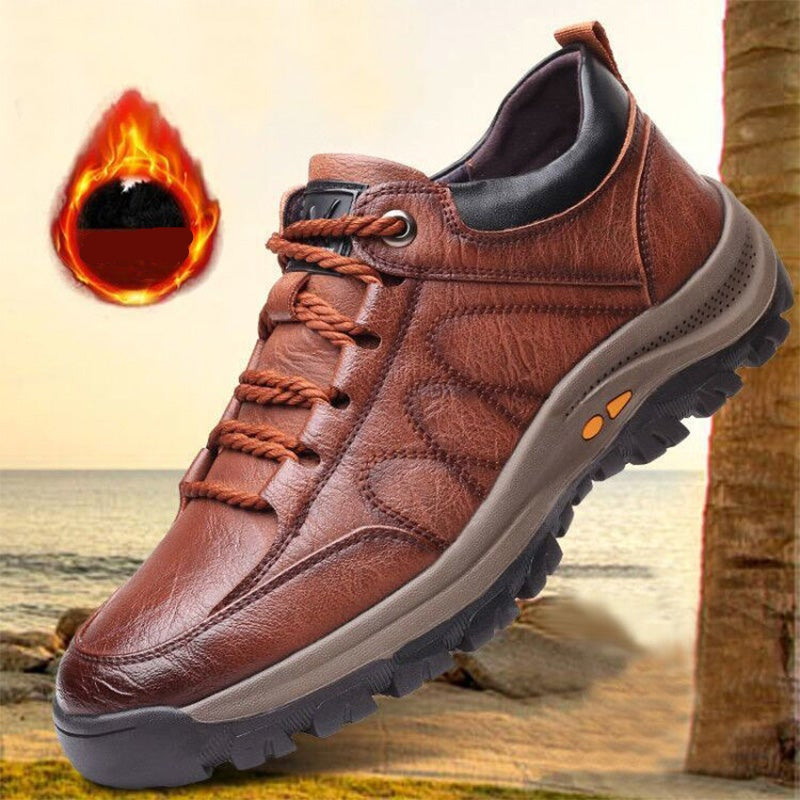 Men's Leather Comfort Shoes Arch Support Slip On
