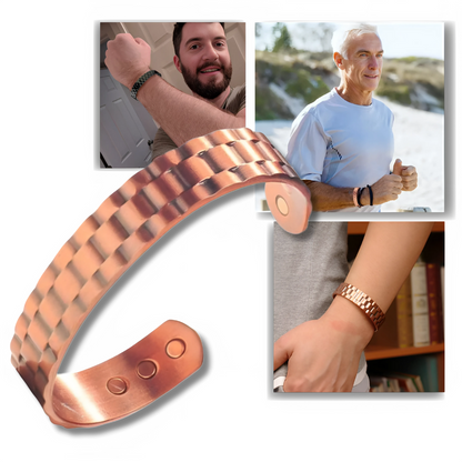 Men's Magnetic Bracelet Adjustable Stainless Steel Wristband