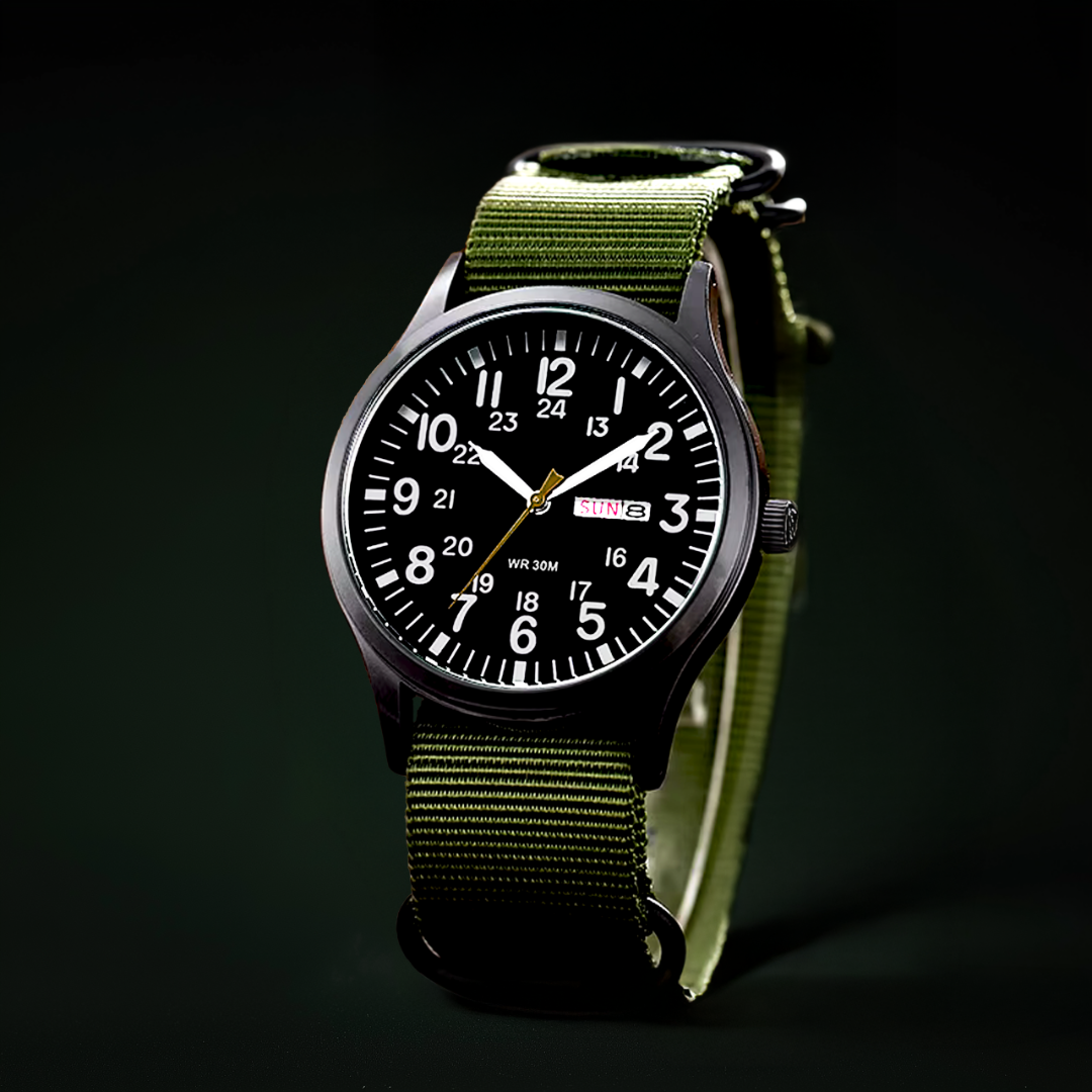Men’s Outdoor Watch with 100m Water Resistance and Stainless Steel Case