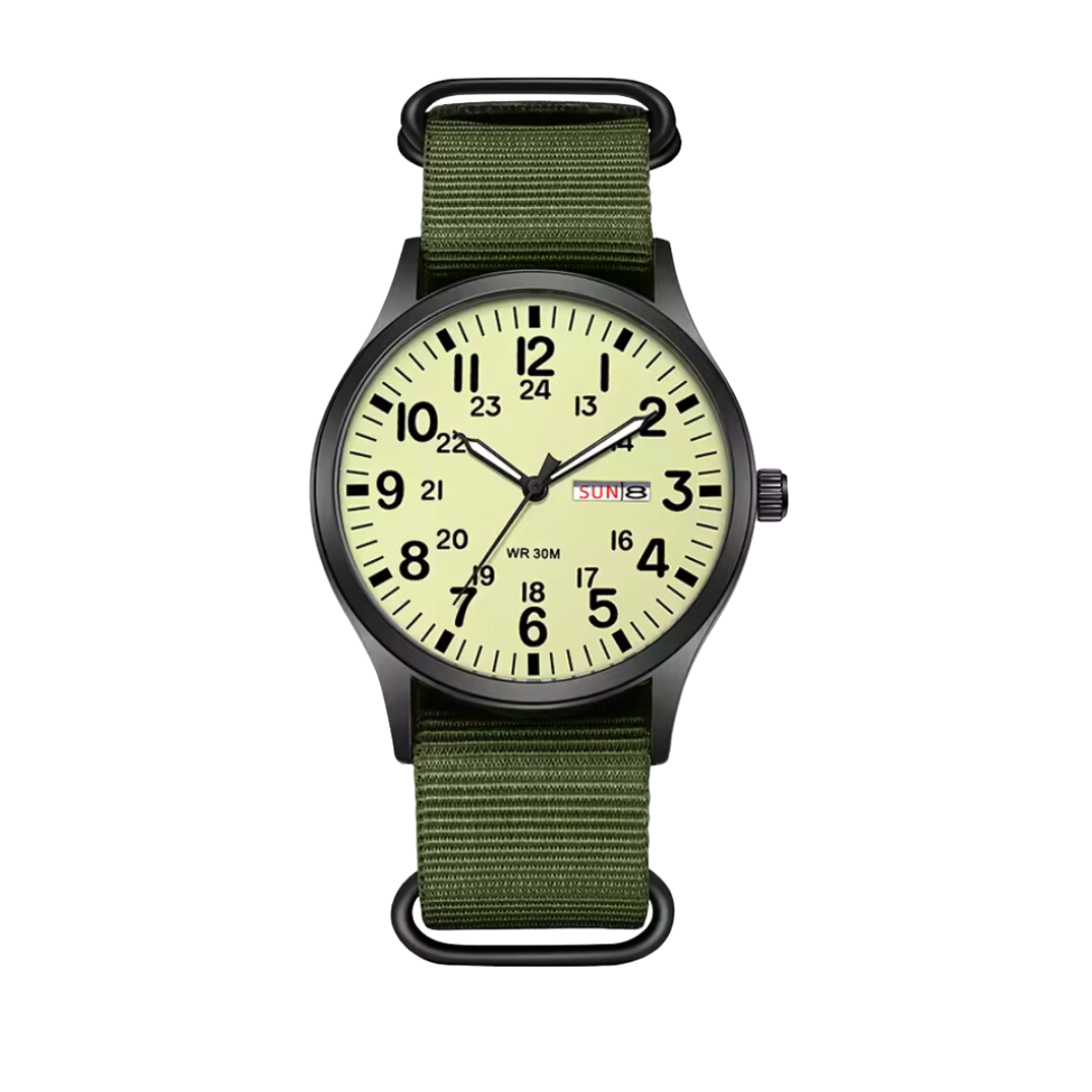 Men’s Outdoor Watch with 100m Water Resistance and Stainless Steel Case