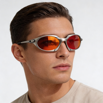 Men's Polarized Sport Sunglasses UV400 Lightweight Metal Frame