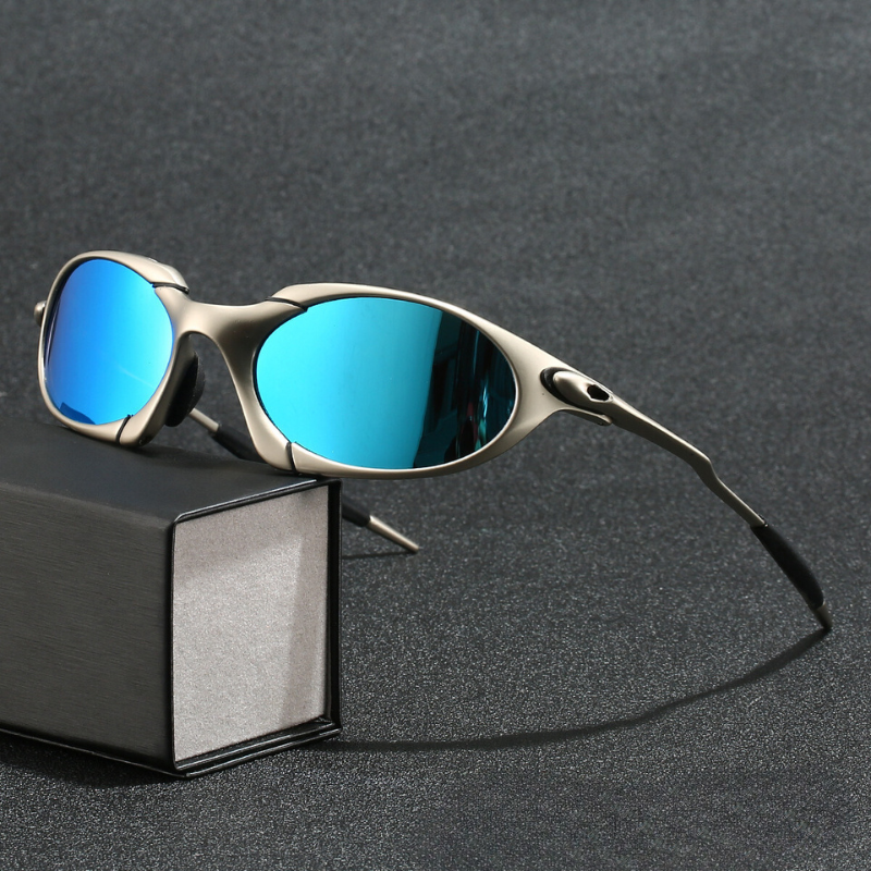 Men's Polarized Sport Sunglasses UV400 Lightweight Metal Frame