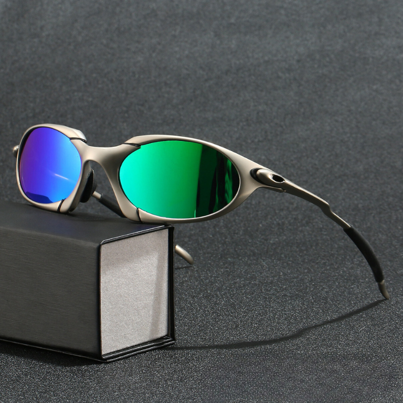Men's Polarized Sport Sunglasses UV400 Lightweight Metal Frame