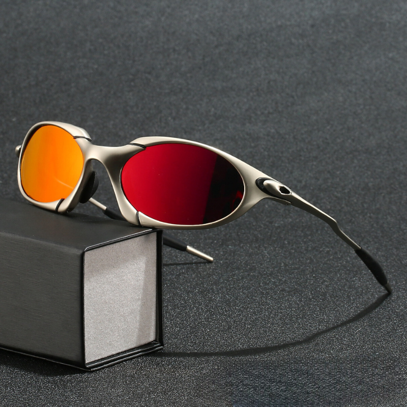 Men's Polarized Sport Sunglasses UV400 Lightweight Metal Frame