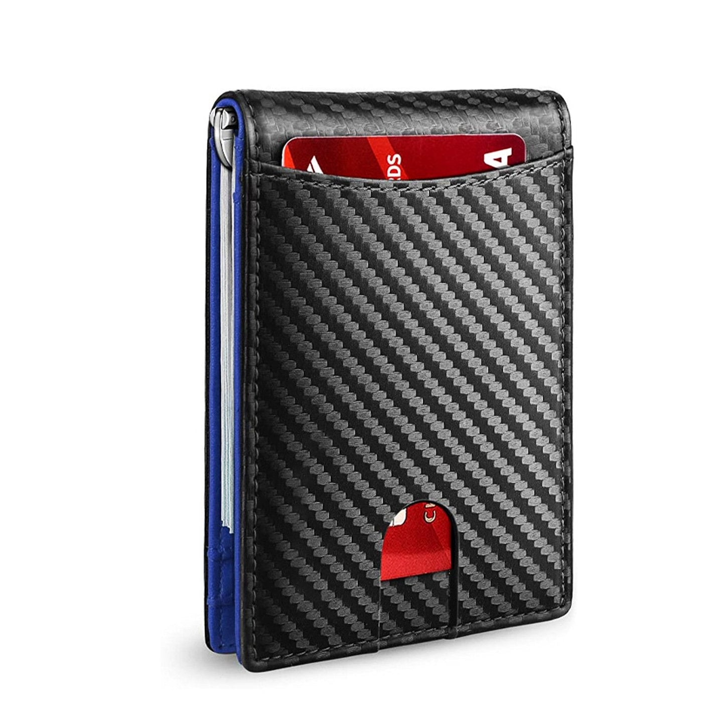Men's Slim RFID Blocking Leather Wallet Card Holder Black