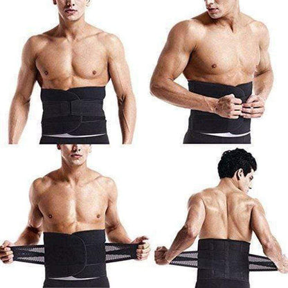 Men's Waist Trainer Sweat Belt for Workout Support and Core Compression