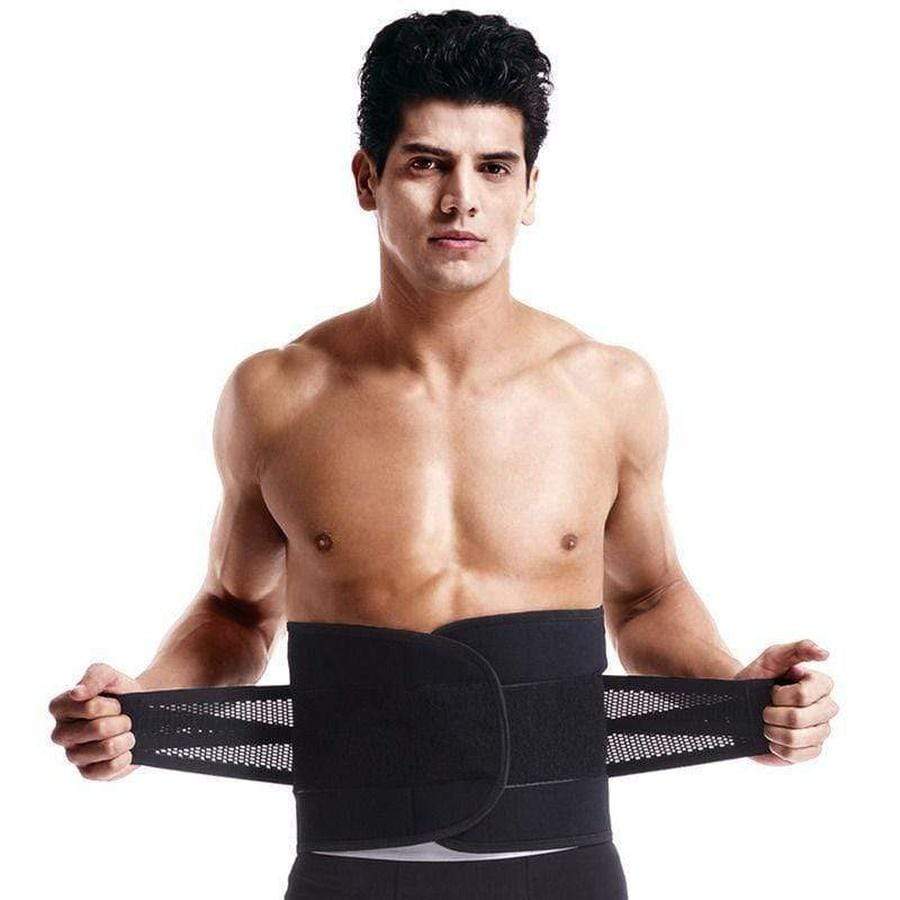 Men's Waist Trainer Sweat Belt for Workout Support and Core Compression