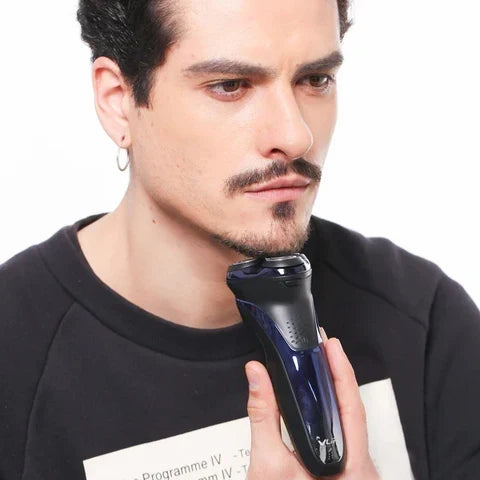 Men's Waterproof Electric Shaver with 3D Floating Heads USB Rechargeable