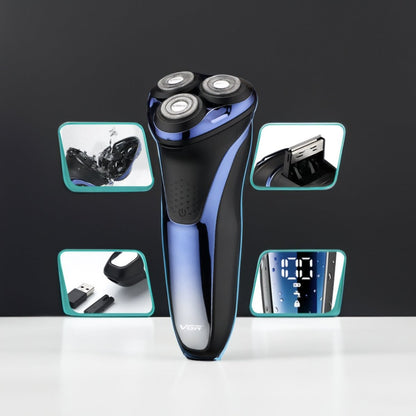 Men's Waterproof Electric Shaver with 3D Floating Heads USB Rechargeable