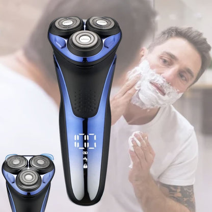 Men's Waterproof Electric Shaver with 3D Floating Heads USB Rechargeable