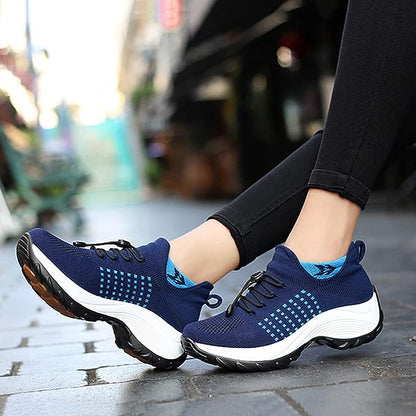 Mesh Slip On Walking Shoes With Cushion Support And Wide Fit Comfort Casual Everyday Footwear