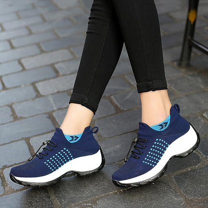 Mesh Slip On Walking Shoes With Cushion Support And Wide Fit Comfort Casual Everyday Footwear