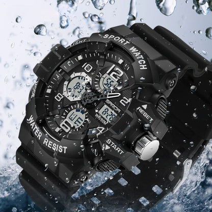 Military Waterproof Digital Sports Watch Heavy Duty Outdoor Watch